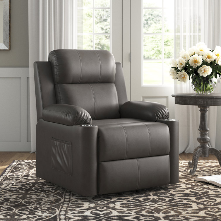Lark Manor Vegan Leather Recliner & Reviews Wayfair